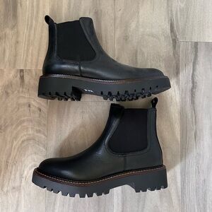 Black Chelsea Lug Boots